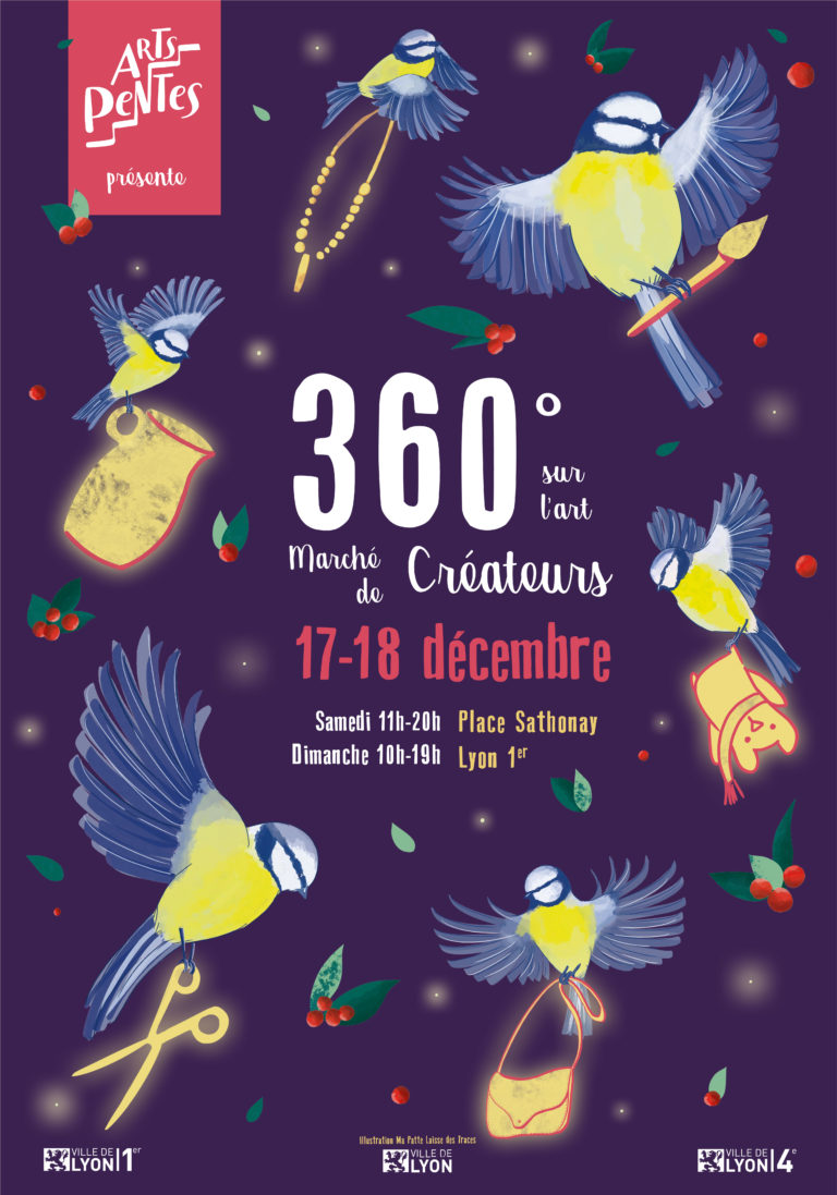 Affiche Marché des créateurs 360° sur l'art - Art Pentes