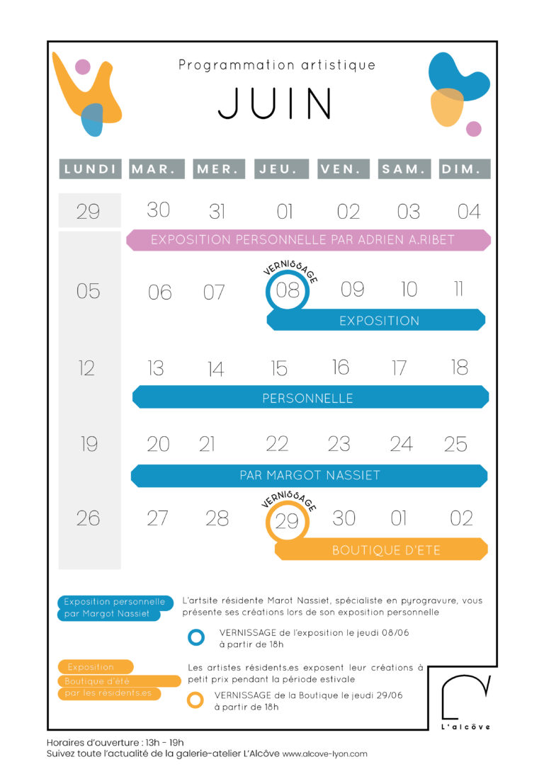 programmation juin 2023