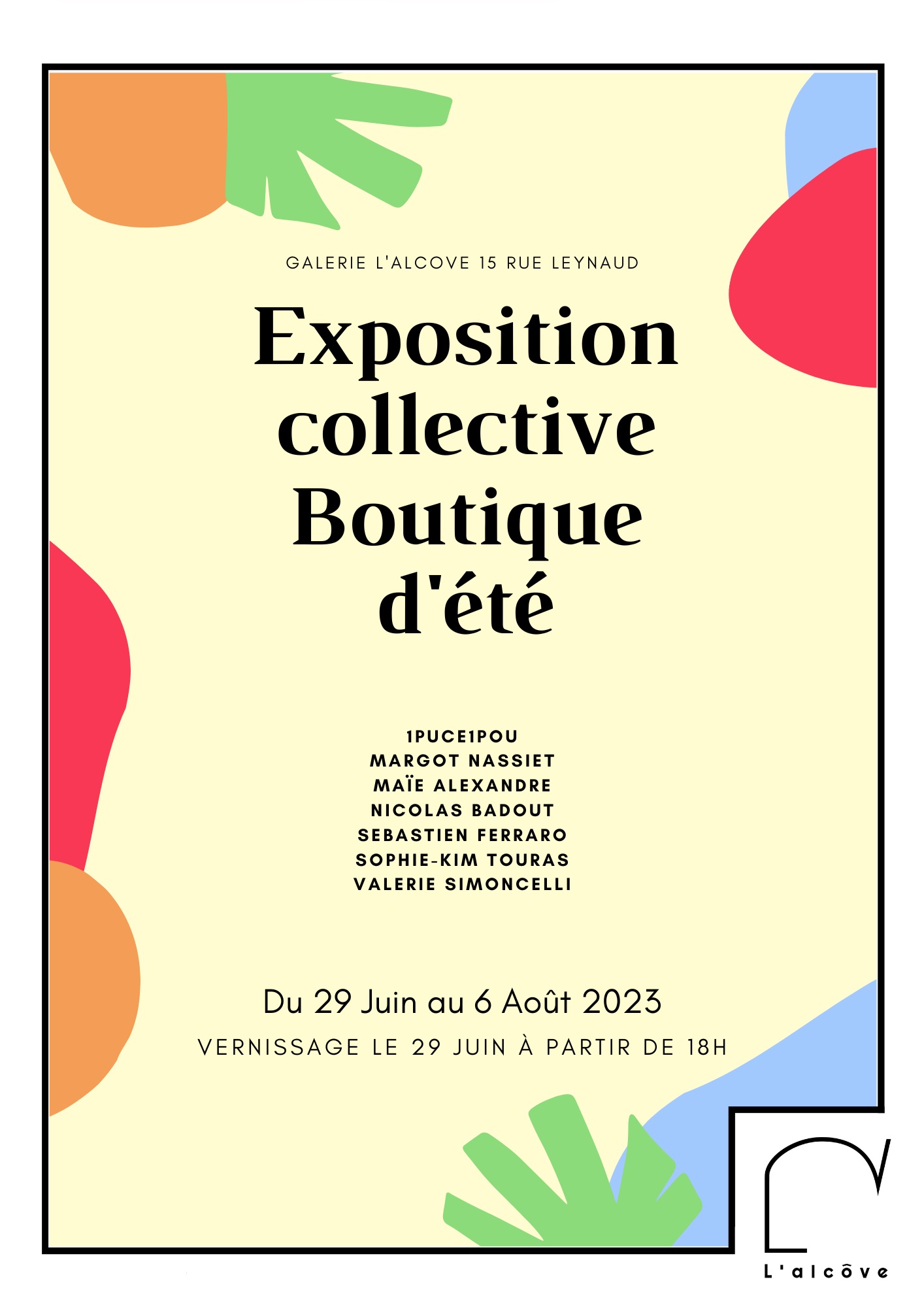 « Exposition collective : Boutique d’été » – ALCOVE